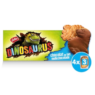 Lotus | Dinosaurus | Koek | Melkchocolade | Snack pack 