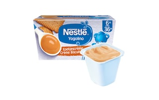 Nestlé | Yogolino | Laitage | Crème Biscuitée | Bébé | 6 mois 4 x 100 gr