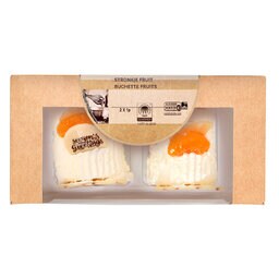 Delhaize | Bûchets | Crème fraîche | Fruits | 2x1P 2 x 1 pc