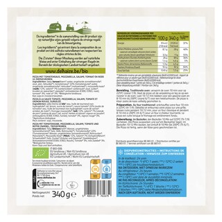 Delhaize | Bio | Pizza | Salami | Bio 340 gr