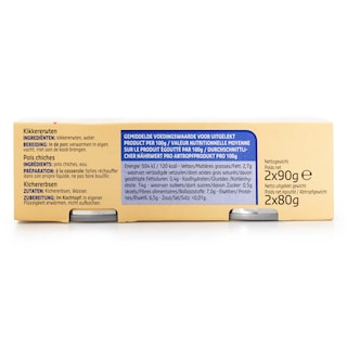 Delhaize | Pois chiches | 0% Sel 