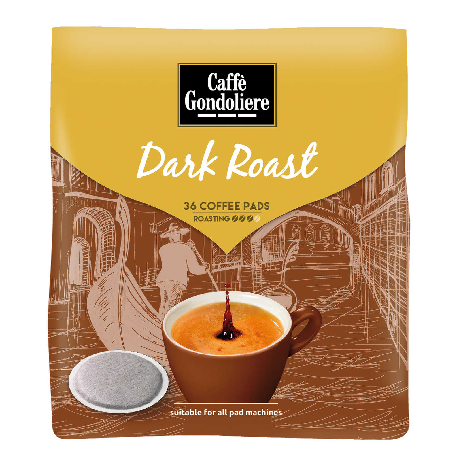 Caffè Gondoliere Koffie | Dark Roast | Pads