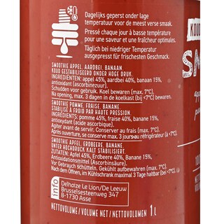 Delhaize | Smoothie | Aardb | Appel | Banaan 1 l