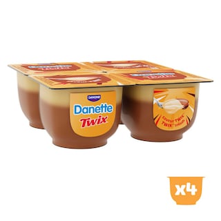 Danette | Roomdessert | Twix 4 x 115 gr