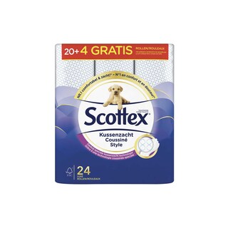 Scottex | Toiletpapier | Kussenzacht Style | 20+4r | Eco 
