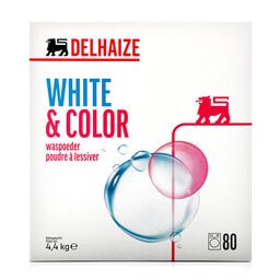 Delhaize | Poudre à lessiver | Blanc & couleur | 4,4 Kg | 80DS 