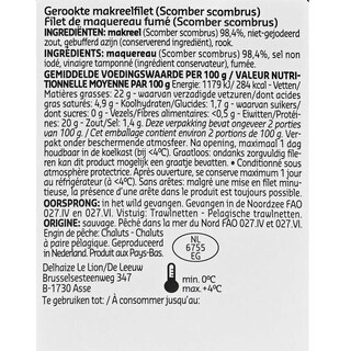 Delhaize | Filet de maquereau | Fumé | Nature +/- 200 gr