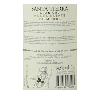 Santa Tierra | Grand Cru Andes Estate  | Carmenere 