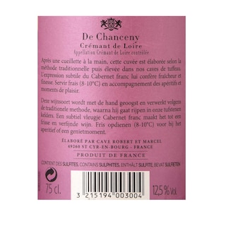 De Chanceny | Crémant de Loire | Rosé | Brut 
