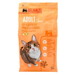 Delhaize | Aliment pour chat | Poulet | Légumes 2 kg