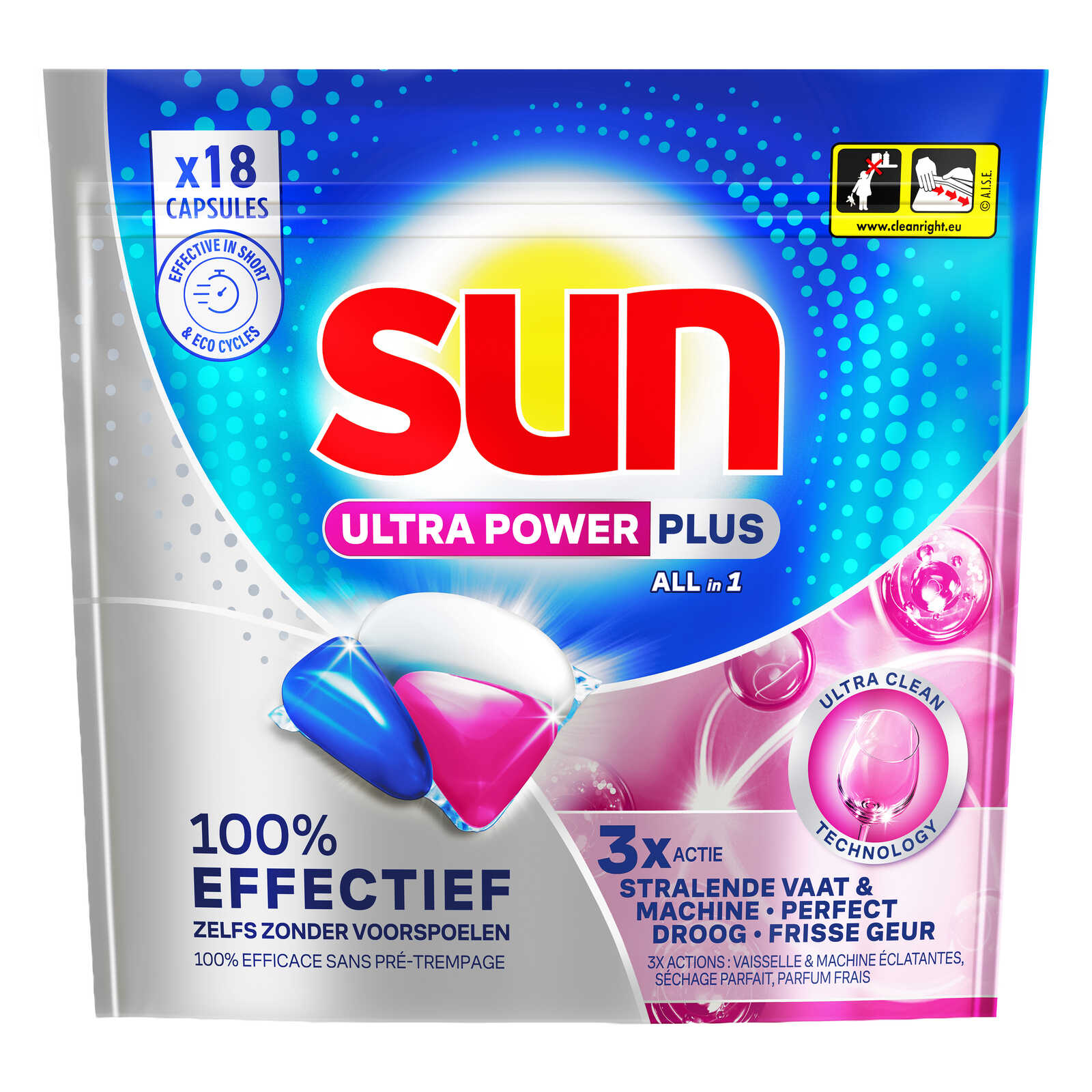 Sun Vaatwascapsules | Ultra Power Plus