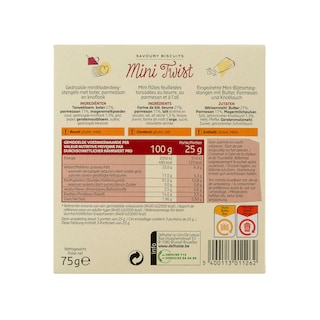 Delhaize | Twists | Mini | Parmezaan-Knoflook-Boter 75 gr