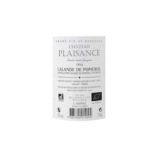 France - Frankrijk | Bordeaux - Lalande de Pomerol | Château Plaisance  2014 | Bio 