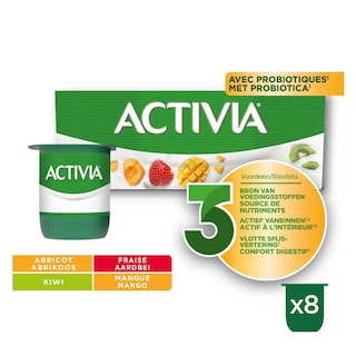 Activia | Yaourt | Fruits | Mix | Probiotiques 8 x 125 gr