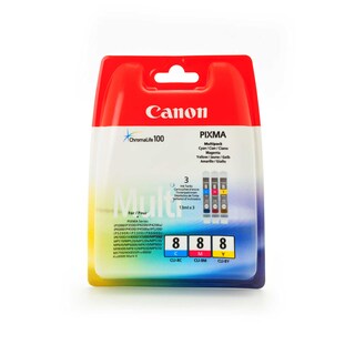 Canon | Cartouches d'encre | CLI-8C + M + Y 