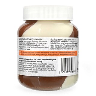 Delhaize | Pâte à tartiner | Duo | Blanc & noisettes 400 gr