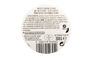 Delhaize | Olijven | Groen | Kaas | Maxi Pack 