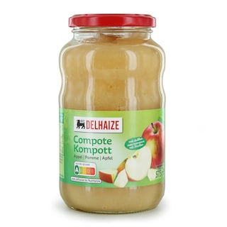 Delhaize | Compote | Pommes | Morceaux | Bocal 575 gr