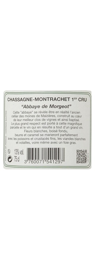 Abbaye de Morgeot | Chassagne-Montrachet 1er Cru | 2013 