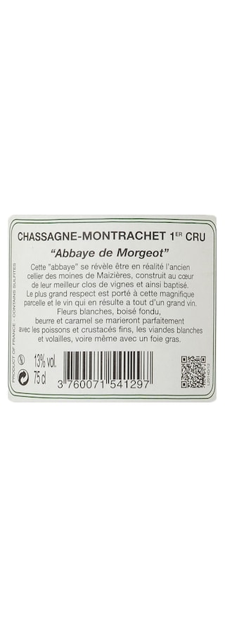 Abbaye de Morgeot | Chassagne-Montrachet 1er Cru | 2013 