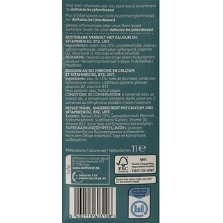 Delhaize | Plant-Based | 1L BOISSON AU RIZ 
