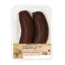 Boudin noir | Rhum/Raisin