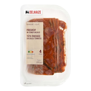 Delhaize | Tête pressée | Sauce tomate | Tranches 