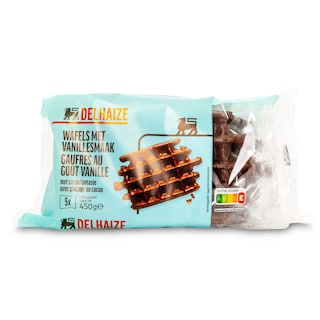 Delhaize | 5 Gaufres | Vanille-Chocolat 