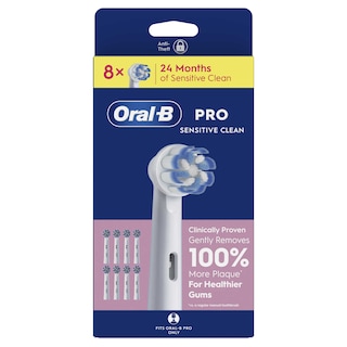 Oral-B | 8 opzetborstels | Sensitive clean 