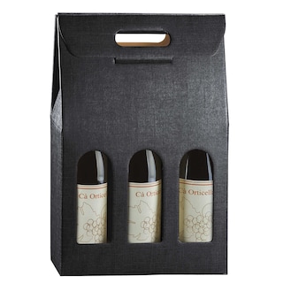 Wnf | Geschenkdoos voor 3 wijnflessen | Zwart 1 st