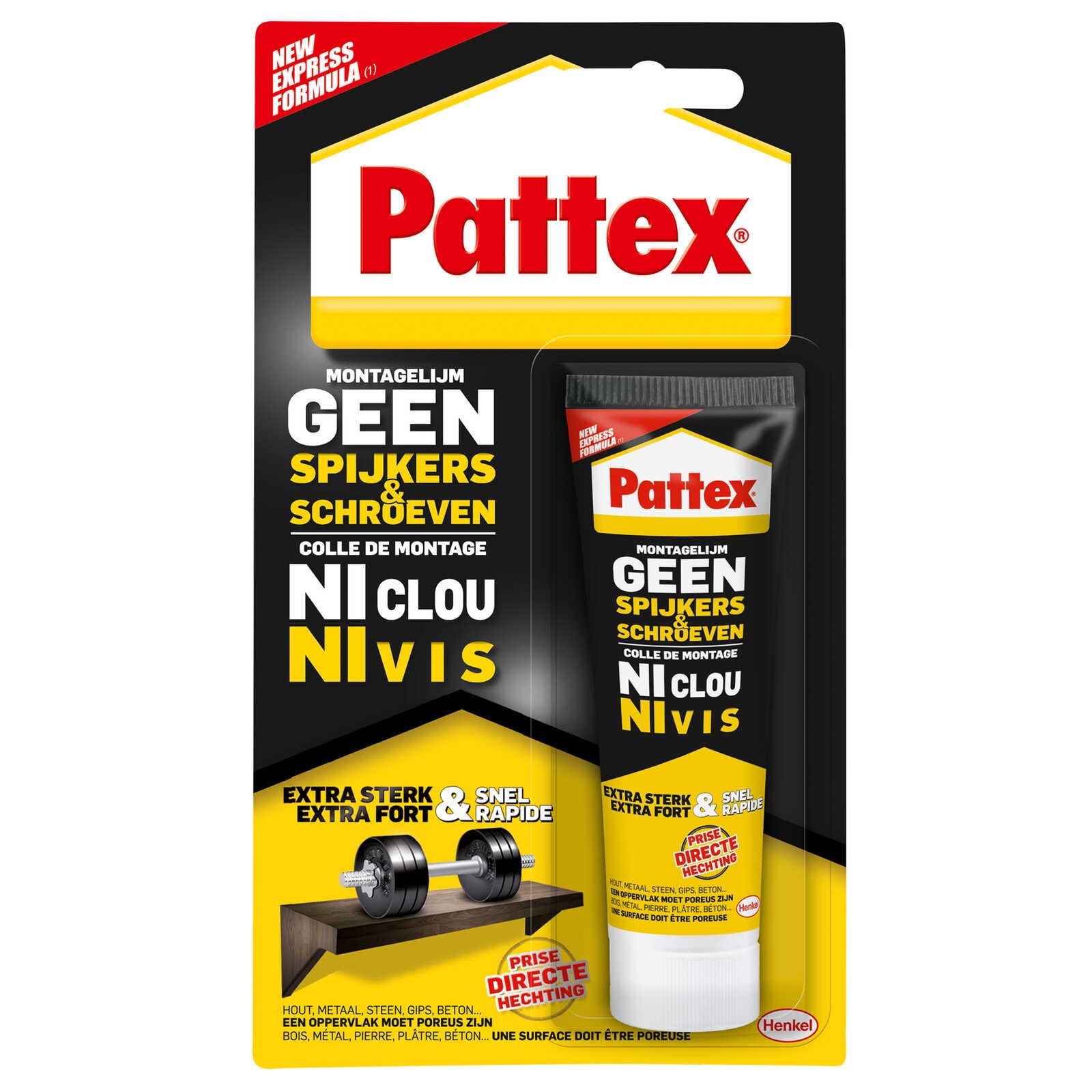 Pattex Montagelijm | Geen spijkers of schroeven