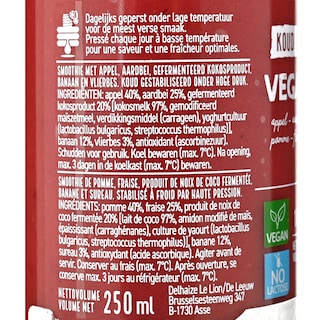 Delhaize | Vegan | Smoothie | Fraise 25 cl