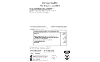 Delhaize | Bio | Filet de cuisses | Poulet | Bio +/- 375 gr