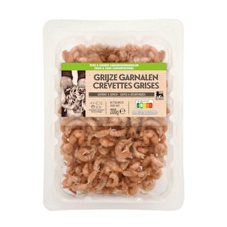 Delhaize | Crevettes grises | Pelé 200 gr