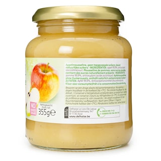 Delhaize | Mousseline | Pommes | Sans sucre ajouté 355 gr