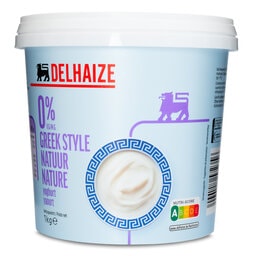 Delhaize | Yoghurt | Griekse stijl | Natuur 0% 