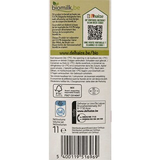 Delhaize | Bio | Yaourt | Entier | Bio 1 l