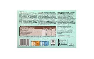 Delhaize | Gaufres | Mini gaufres sucrées | choco 8 x 42 gr