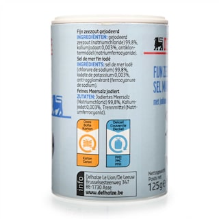 Delhaize | Sel marin | Fin | Iodé 