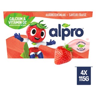 Alpro | Alternative végétale yaourt | Fraise 4 x 115 gr