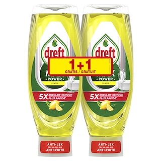 Dreft | Max Power | Vloeibaar Afwasmiddel | Citroen | 1+1 