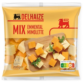 Delhaize | Cubes | Emmental | Mimolette 200 gr