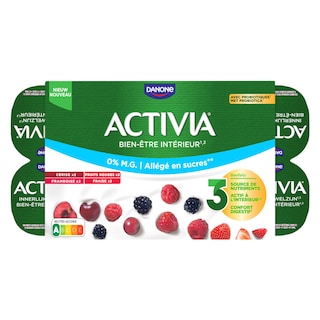 Activia | Yaourt | Fruits | Mix | 0% m.g. | Probiotiques 