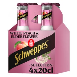 Schweppes | Selection | 4x20cl | Witte perzik | Vlierbloesem 4 x 20 cl