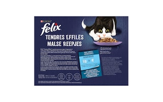 Felix | Malse Reepjes | Kattenvoeding | Senior | Gelei | Mix 12 x 85 gr