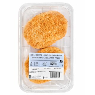 Delhaize | Kabeljauwburger | Gepaneerd 