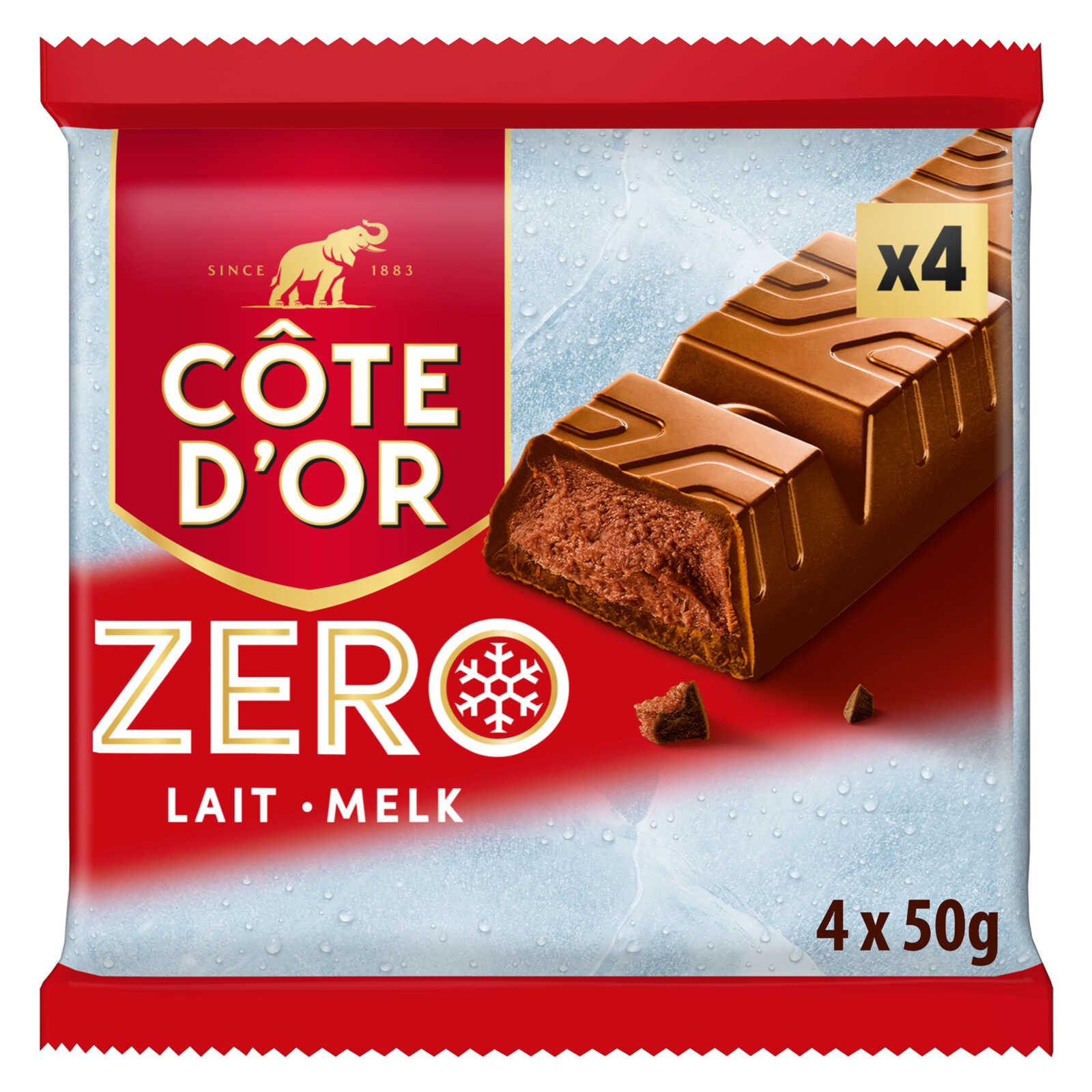 Côte d'Or Chocolade | ZERO | Melkchocolade | 4 Repen