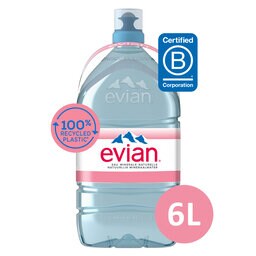 Evian | Eau minérale | Non-pétillante | XXL | PET 6 l
