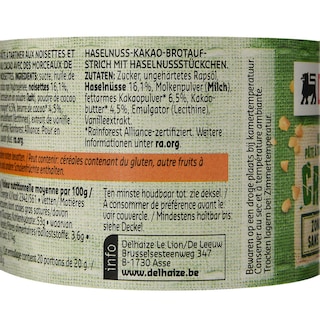 Delhaize | Pâte à tartiner | Choco/Noisette | Crunchy 
