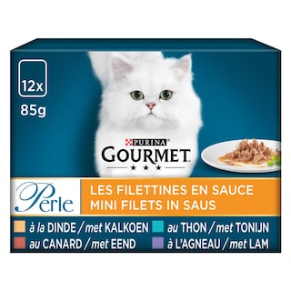 Gourmet | Perle | Aliment Chat | Adulte | Filettines | Poisson 